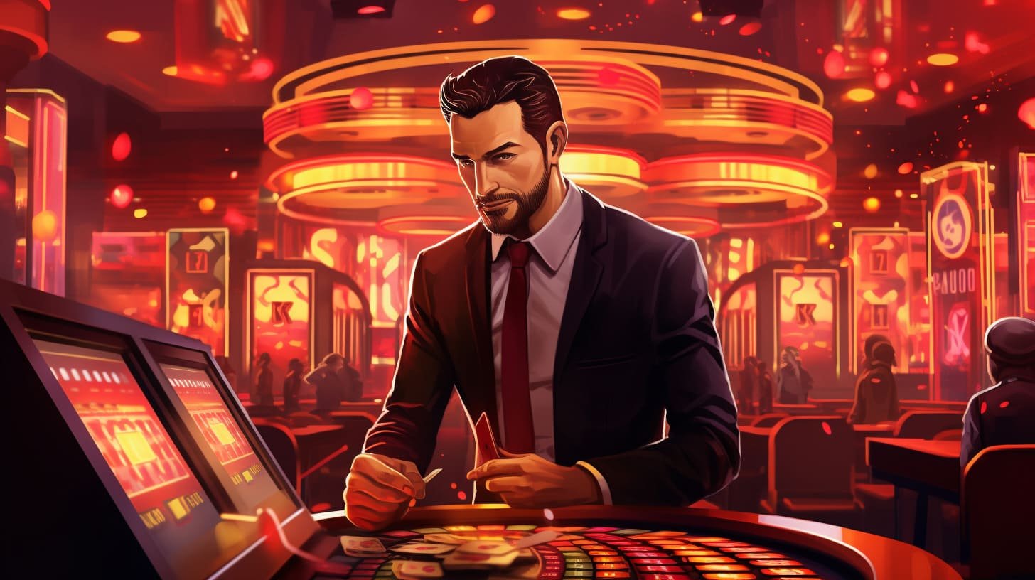 Antarmuka meja blackjack dealer langsung di holybet