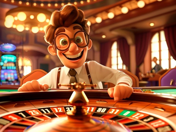 Studio kasino live Pretty Gaming dengan dealer profesional dan kamera multi-sudut